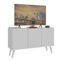 MUEBLE PARA TV RETRO 3 PUERTAS BLANCO KALOS